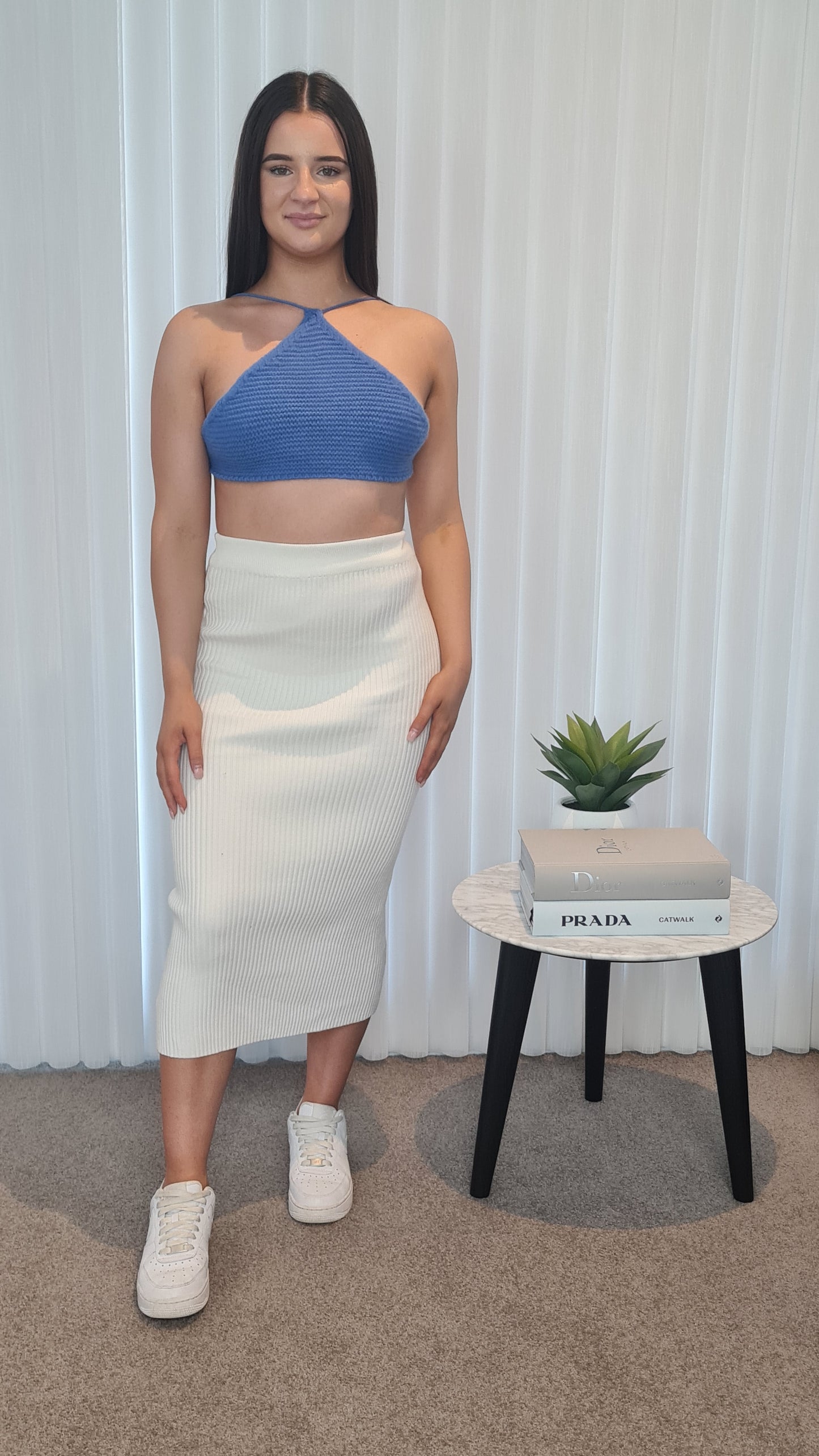 Aubrey Crop Knit Top