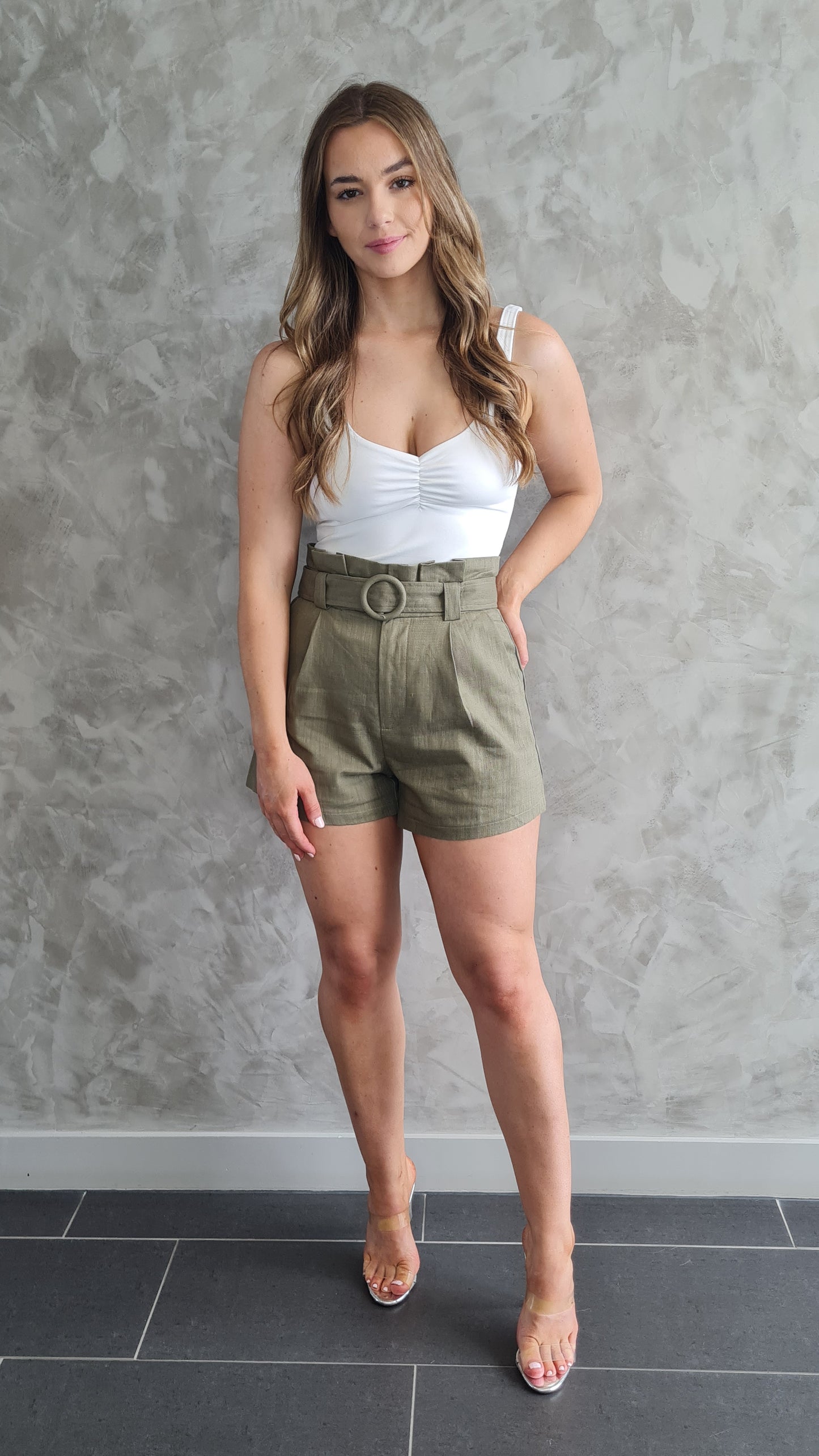 Freya V-Neck Gathered Front Tank